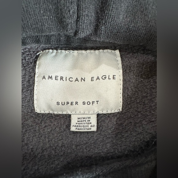 American Eagle Outfitters Charcoal & Black Hoodie - Picture 3 of 3